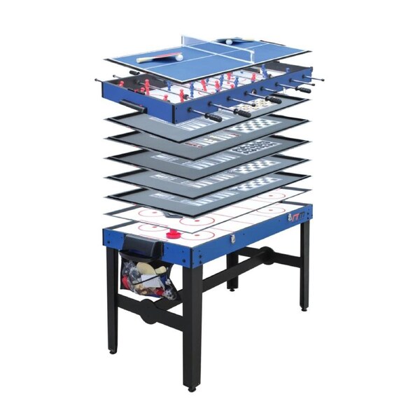4FT 12-in-1 Combo Games Tables Foosball Soccer Basketball Hockey Pool Table Tennis