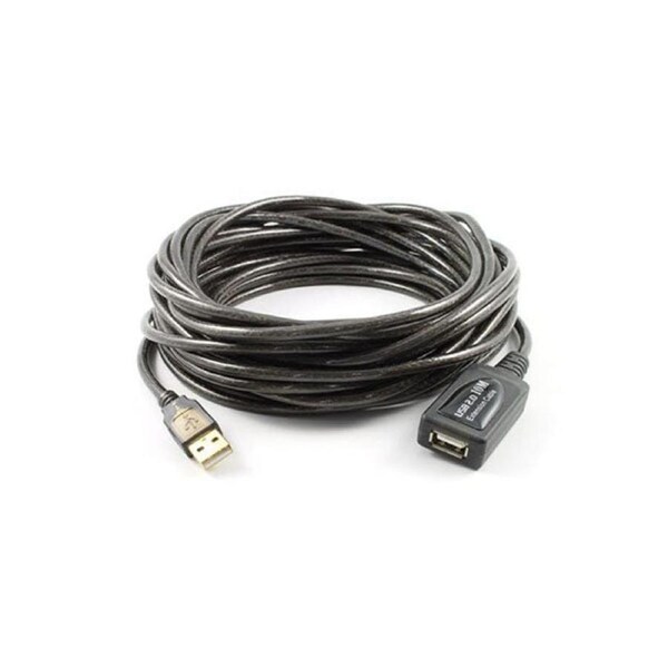 10M Usb Am To Af Active Extension Cable Black