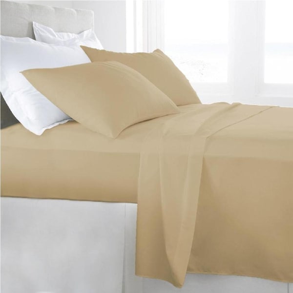 Double Size Taupe 1000TC Egyptian Cotton Sheet Set