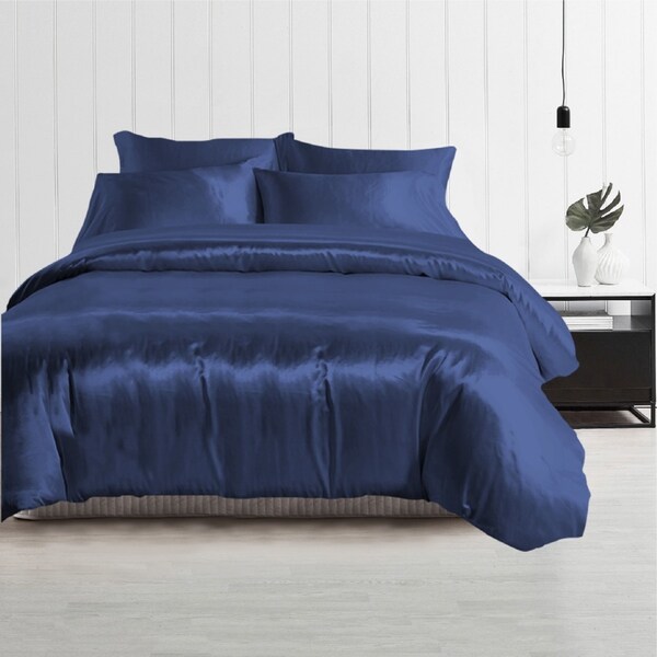 Queen Size Silky Feel Quilt Cover Set-Ocean