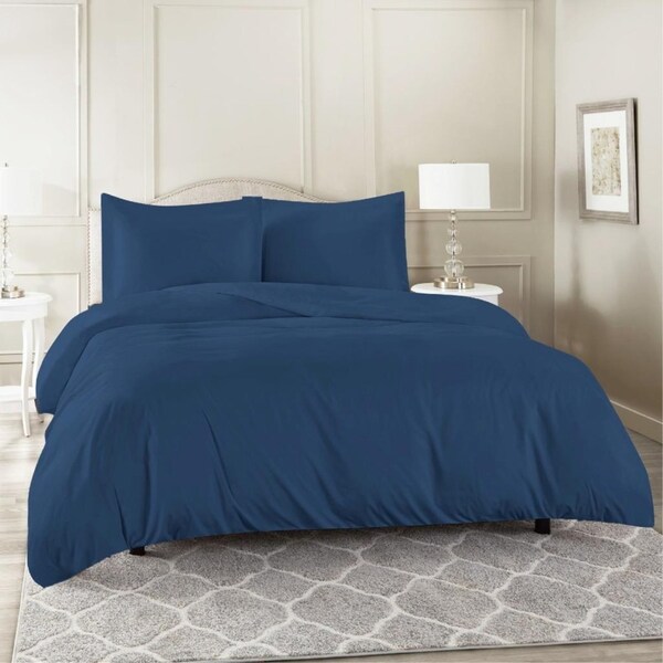 Single Size Ocean Color 1000TC 100% Cotton Quilt/Doona Cover Pillowcase Set