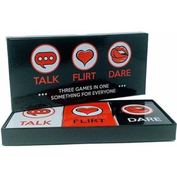 Talk Flirt Dare - Adult Party Game couple dating game ,3 in 1