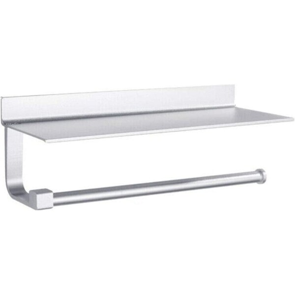 Ozoffer Kitchen Roll Paper Holder Wall Mount Toilet Tissue Hanger Towel Storage Rack