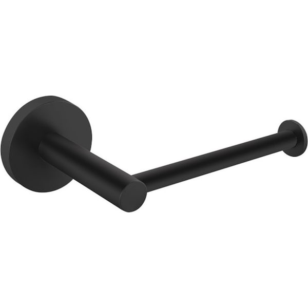 ACA Bathroom Round Toilet Roll Paper Holder Matt Black