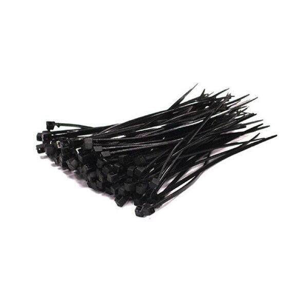100 Pcs Cable Ties Nylon Black