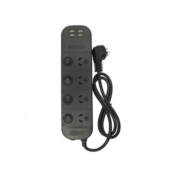 4 Outlet Individually Switched And Usb Power Board