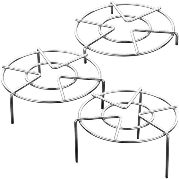 Set of 3 Stainless Steel Trivet Rack Stand, Pressure Cooker Steam Rack