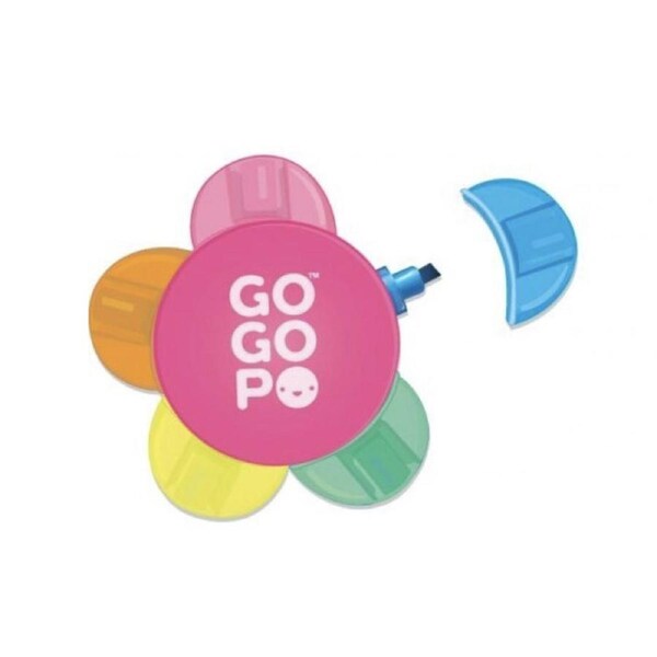 GoGoPo 5 Colour Flower Multi Highlighter Pen
