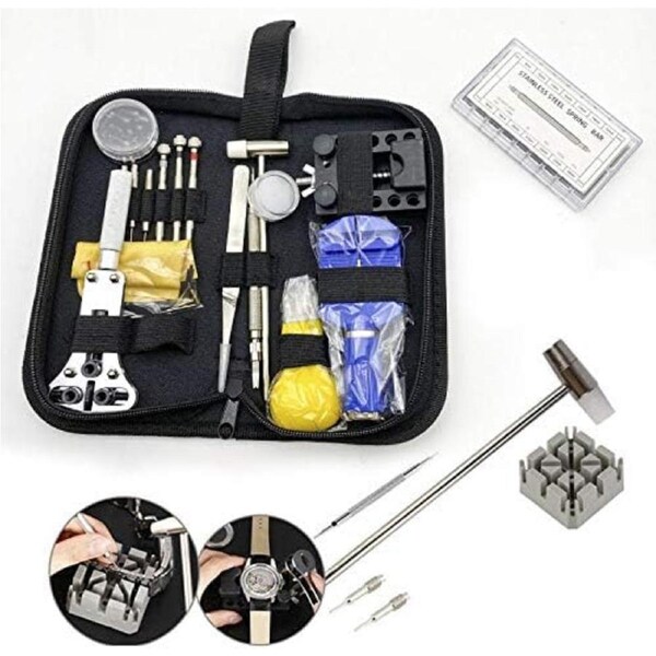 Ozoffer 380PCS Watchmaker Watch Link Pin Remover Repair Tool Kit Set