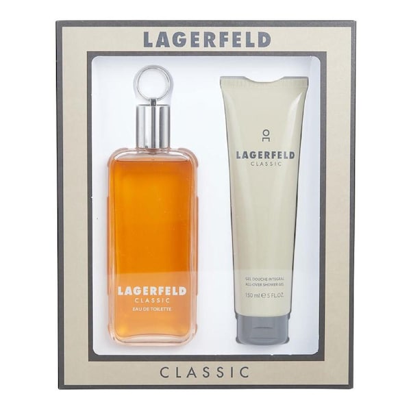 2pc Lagerfeld Classic EDT Eau de Toilette Men/Him 150ml Fragrances & Shower Gel