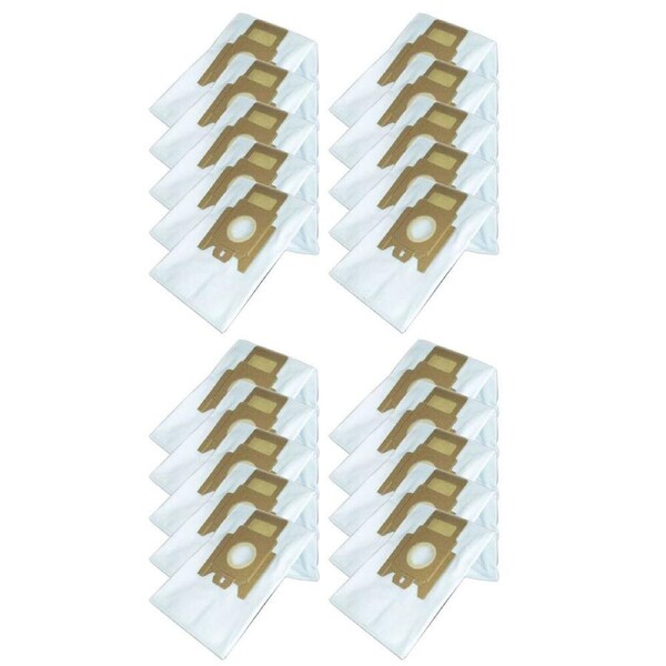 4x 5pc Starbag Universal Synthetic Fabric Vacuum Cleaner Bags for Miele White
