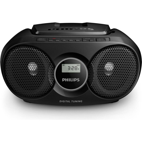 Philips AZ215B/79 CD Soundmachine Boombox CD/CD-R/CD-RW Player FM Radio Black