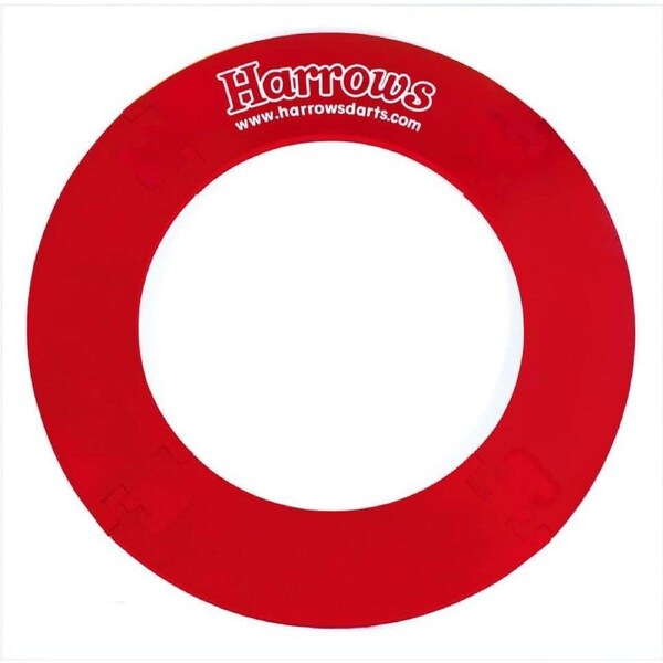 Harrows 4 Piece Dartboard Surround for Wall Protection in Red