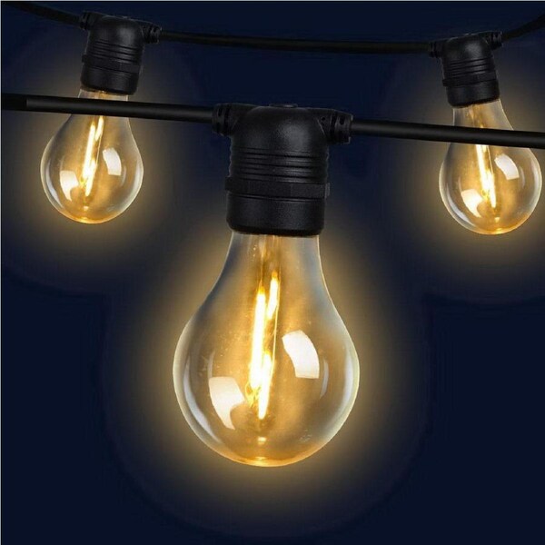 41m LED Festoon String Lights 40 Bulbs Kits Wedding Party Christmas A19