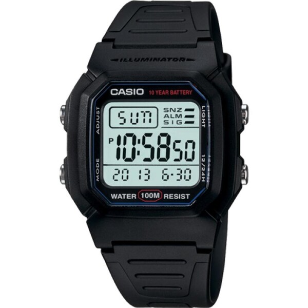 Casio Watch Sports Retro Swimming W-800H-1A W800 W-800 W-800H W800 100 Metres Water Resistant