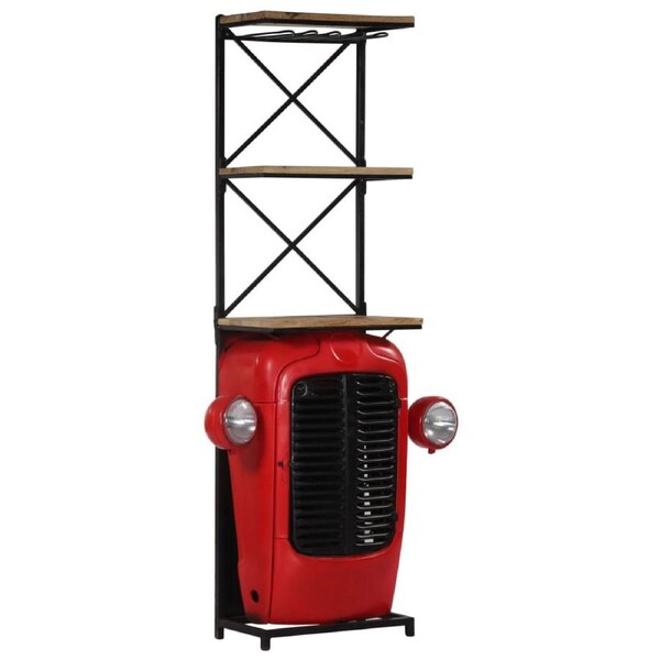 Tractor Wine Cabinet 49x31x172 cm Solid Wood Mango vidaXL