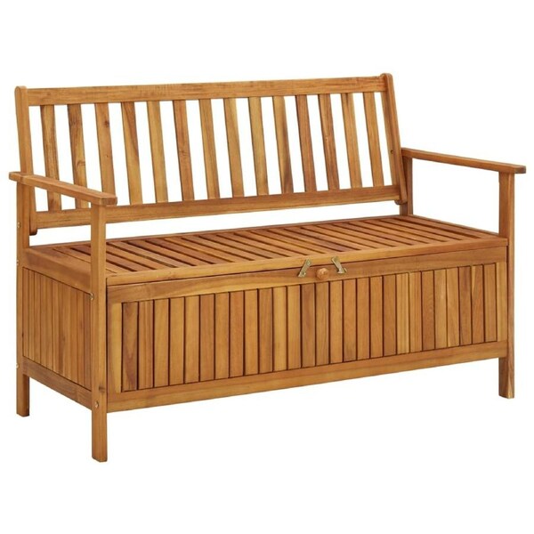 Garden Storage Bench 120 cm Solid Acacia Wood vidaXL