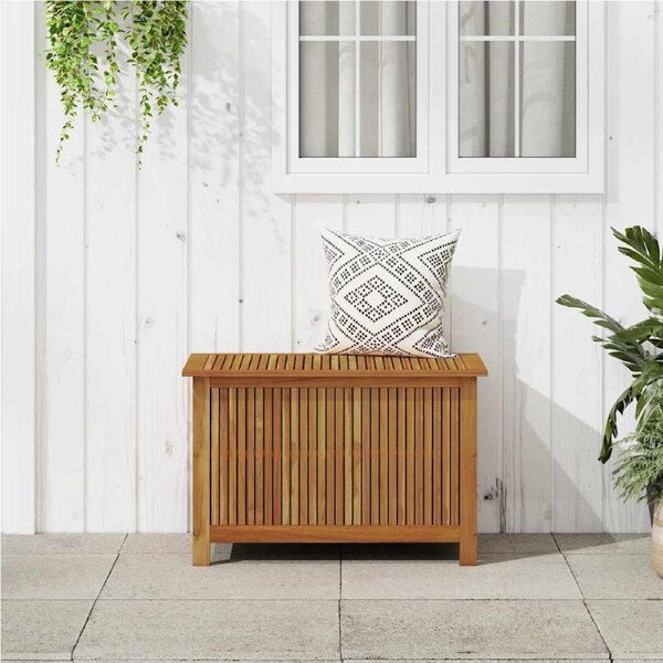 Garden Storage Box 90x50x58 cm Solid Acacia Wood vidaXL