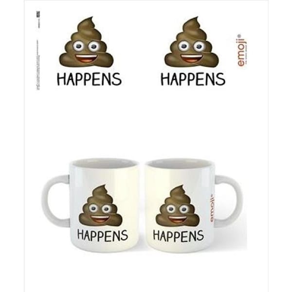 emoji - Sh!% Happens Mug