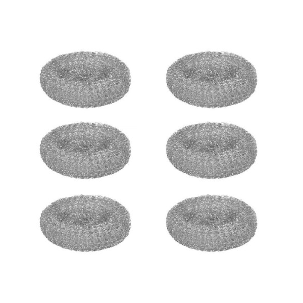 6 Pcs Household Cleaning Stainless Steel Jumbo Scourers