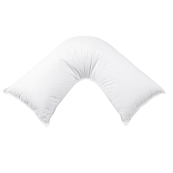 Dreamaker Cotton Cover Down Alternative Pillow - V Shape