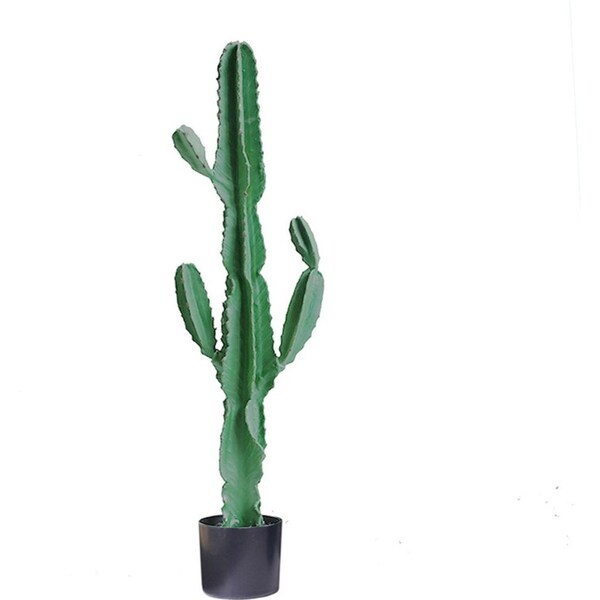 SOGA 120cm Green Artificial Indoor Cactus Tree Fake Plant Simulation Decorative 6 Heads