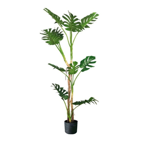 SOGA 175cm Tropical Monstera Palm Artificial Plant Tree, Real Touch Technology, with UV Protection