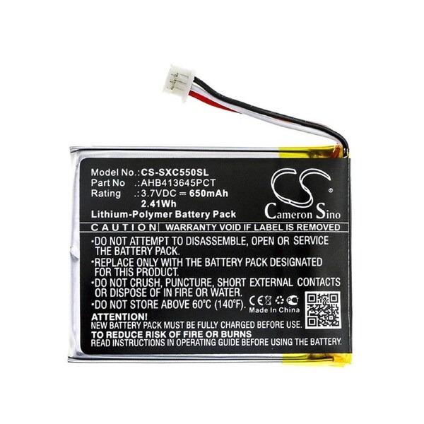 Replacement Battery for Sennheiser PXC550 Wireless Headphone, Part AHB413645PCT