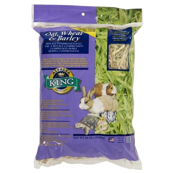 Oat, Wheat & Barley Hay 454g by Alfalfa King for Small Animals