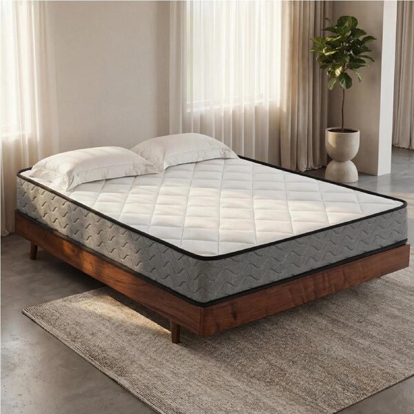 Advwin Single Mattress Quilted Pillow Top Bonnell Spring Memory Foam Bed Medium Firm 16CM