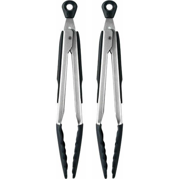 OXO Good Grips Kitchen Tongs With Silicone Head 9" / 23cm - 2 Pack