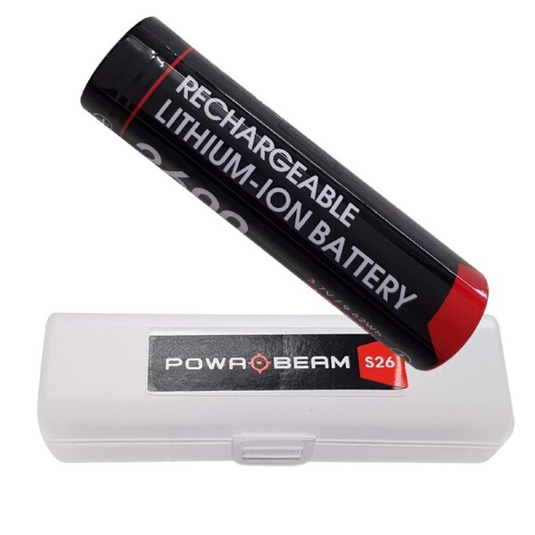 Powa Beam 18650 2600mAh Rechargeable Torch Battery (BAT-S26)