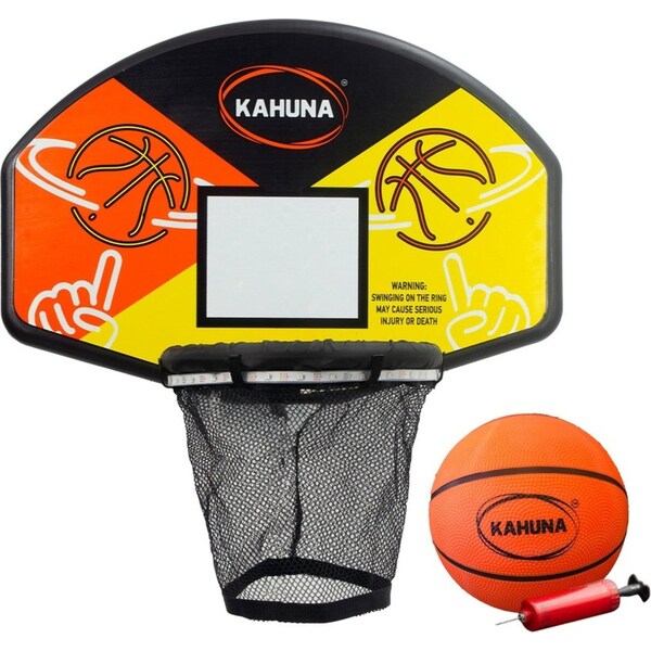 Kahuna Trampoline LED Basketball Hoop Set with Light-Up Ball