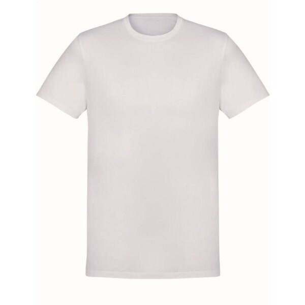 Plain T-Shirt 100% COTTON Basic Blank Tee Mens Ladies Casual BULK Adults Off White / XL