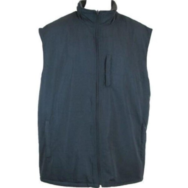 Mens Reversible Winter VEST Microfibre Polar Fleece Warm Sleeveless Thermal Navy / M