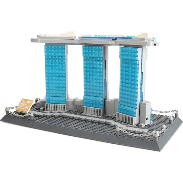 881PCS Building Blocks Architecture Marina Bay Sands Singapore Kids Adult Toys