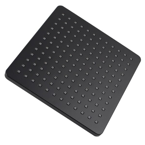 ACA 200mm 8inch Bathroom Square Black Rainfall Shower Head ABS Watermark&WELS Approved