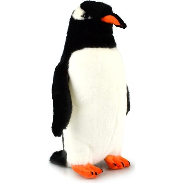 Korimco 22cm Gentoo Penguin Kids Soft Animal Plush Stuffed Toy 3y+ Black