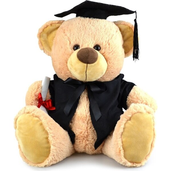 My Buddy Bear 31cm Buddy Graduation Bear Kids Soft Plush Stuffed Toy Brown 3y+
