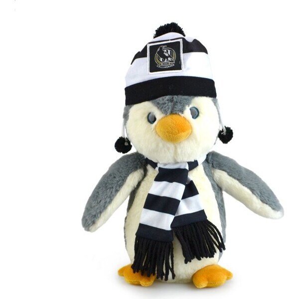 AFL Penguin Collingwood Kids/Children 27cm Footy Team Soft Penguin Toy 3y+