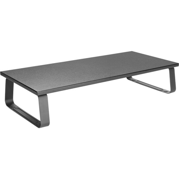 Activiva 60cm x 26cm Single Ergonomic Computer/Monitor Steel Stand Riser Black