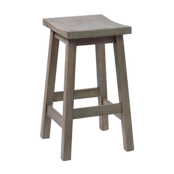 Sensei Kitchen Barstool Timber Bar Chair Stool Wash Grey