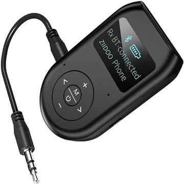 USB Bluetooth 5.0 Audio Transmitter Receiver with LCD Display, 3 in 1