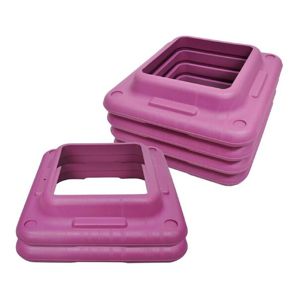 Aerobic Step Riser Block - 6 x Pink Risers - Only Block - Home Gyms and Fitness Training