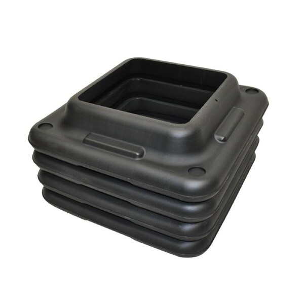Aerobic Step Riser Block - 4 x Black Risers - Only Block - Home Gyms and Fitness Training