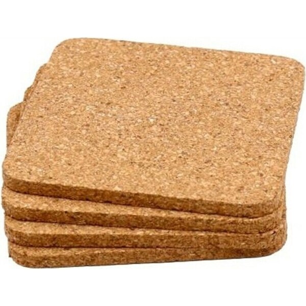 20x Square Cork Coaster 9cm Beverage Heat Pad Mat Hot Pot Stand Insulator Tile
