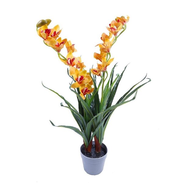 90cm Faux Artificial Home Decor Potted Orchid Plant