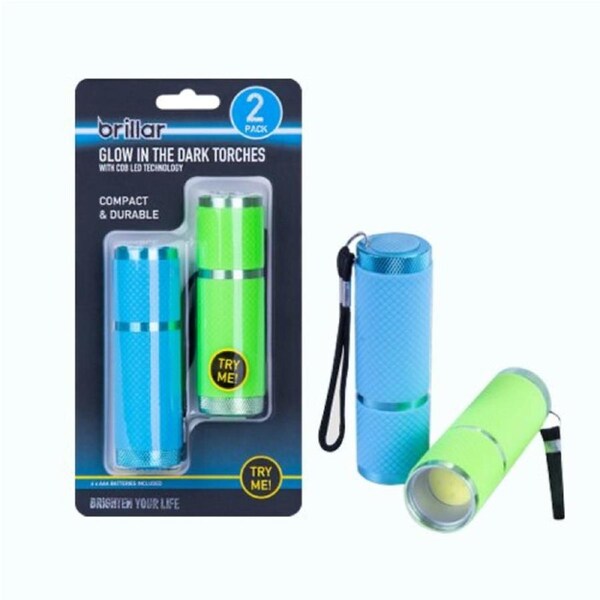 2 Pcs Glow-in-the-Dark Flashlights