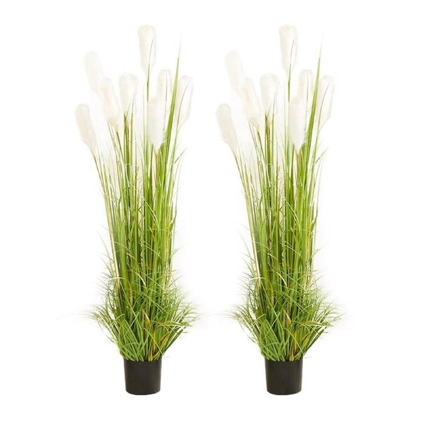 SOGA 2X 150cm Wheat Plume Grass Artificial Plant, Home Decor