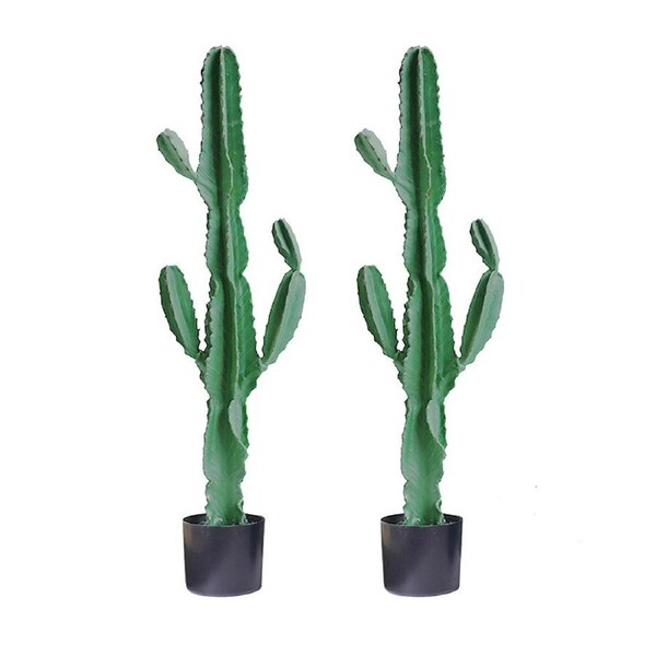 SOGA 2X 120cm Green Artificial Indoor Cactus Tree Fake Plant Simulation Decorative 6 Heads